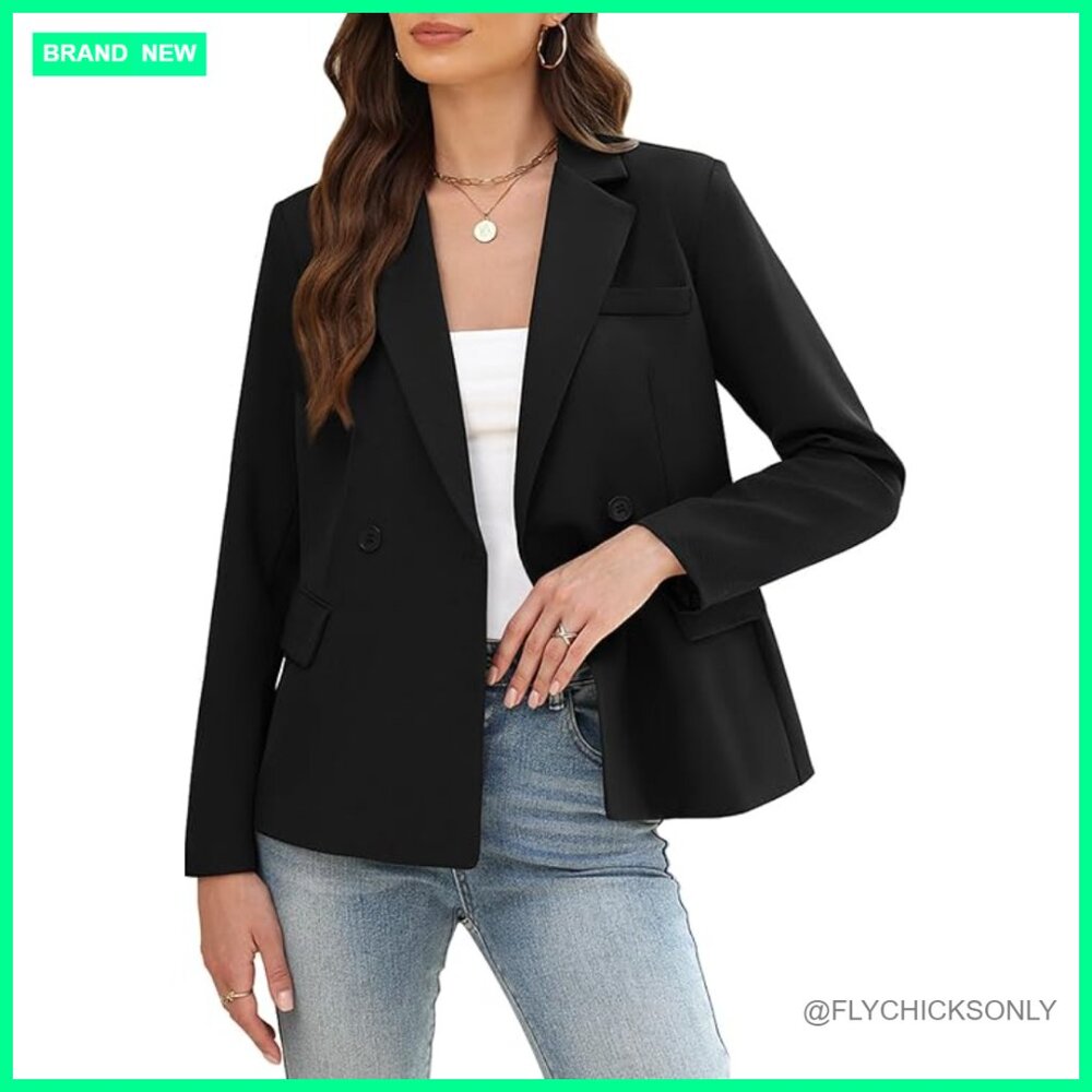 Polyester Spandex Blazer Professional Office Work… - image 1